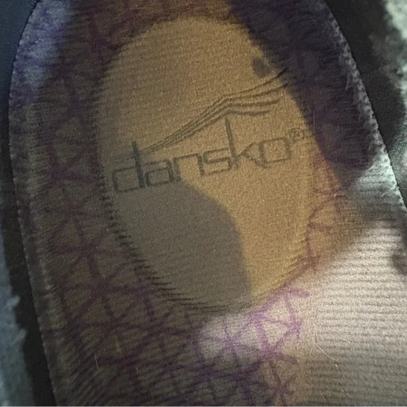 Dansko Women's Patti Black Suede Leather Enclosed Clog Size 38 (7.5-8) - Picture 7 of 12